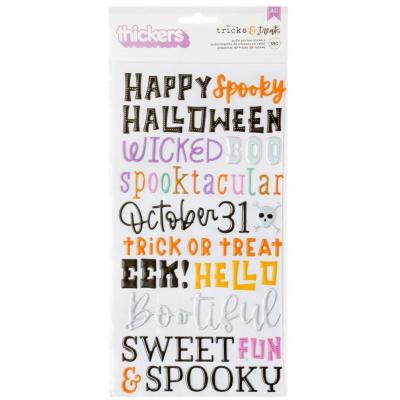 American Crafts Paige Evans Tricks & Treats - Puffy Phrase